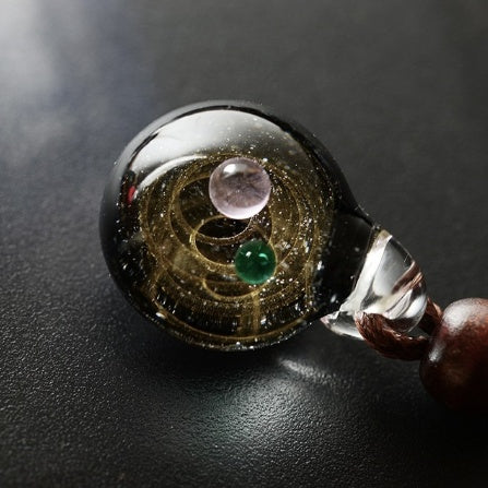 Cosmic Nebula Pendant Necklace – Galaxy-Inspired Space Jewelry for Men & Women