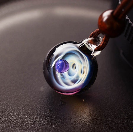 Cosmic Nebula Pendant Necklace – Galaxy-Inspired Space Jewelry for Men & Women