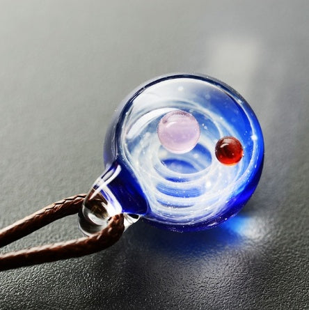 Cosmic Nebula Pendant Necklace – Galaxy-Inspired Space Jewelry for Men & Women