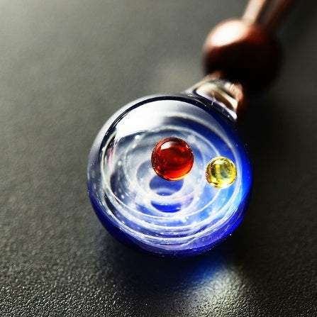 Cosmic Nebula Pendant Necklace – Galaxy-Inspired Space Jewelry for Men & Women