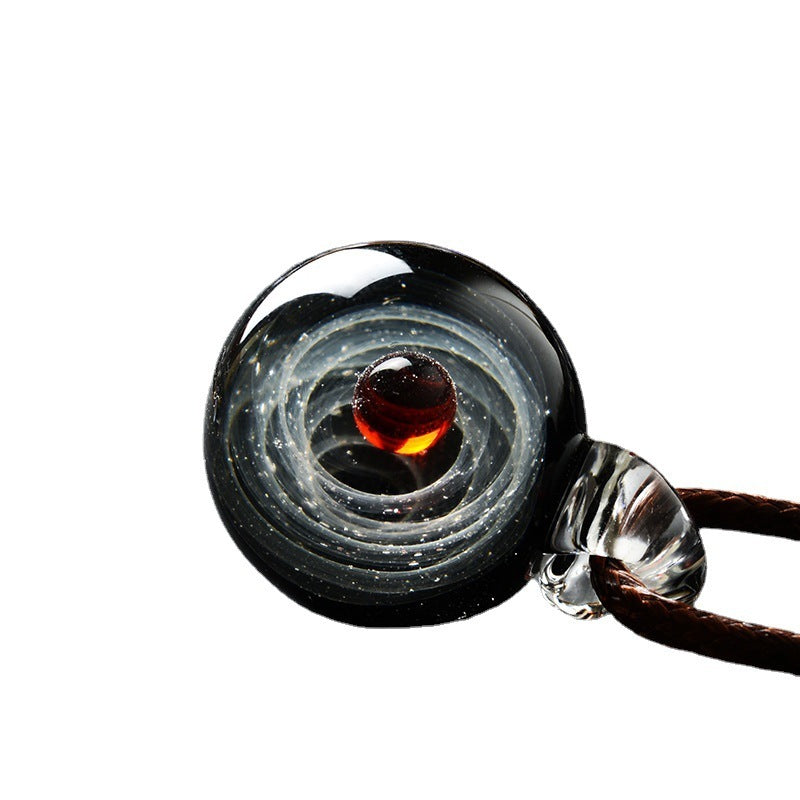 Cosmic Nebula Pendant Necklace – Galaxy-Inspired Space Jewelry for Men & Women