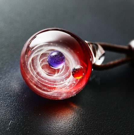 Cosmic Nebula Pendant Necklace – Galaxy-Inspired Space Jewelry for Men & Women